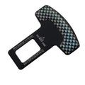 Aluminium alloy bottle opener keychain with 2.1cm buckle in frosted carbon fibre colour