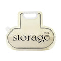 Cream colour food-grade PE grain storage bag with good sealing, 26.5x34.6cm, 2.1-3L capacity, handbag shape, kitchen storage
