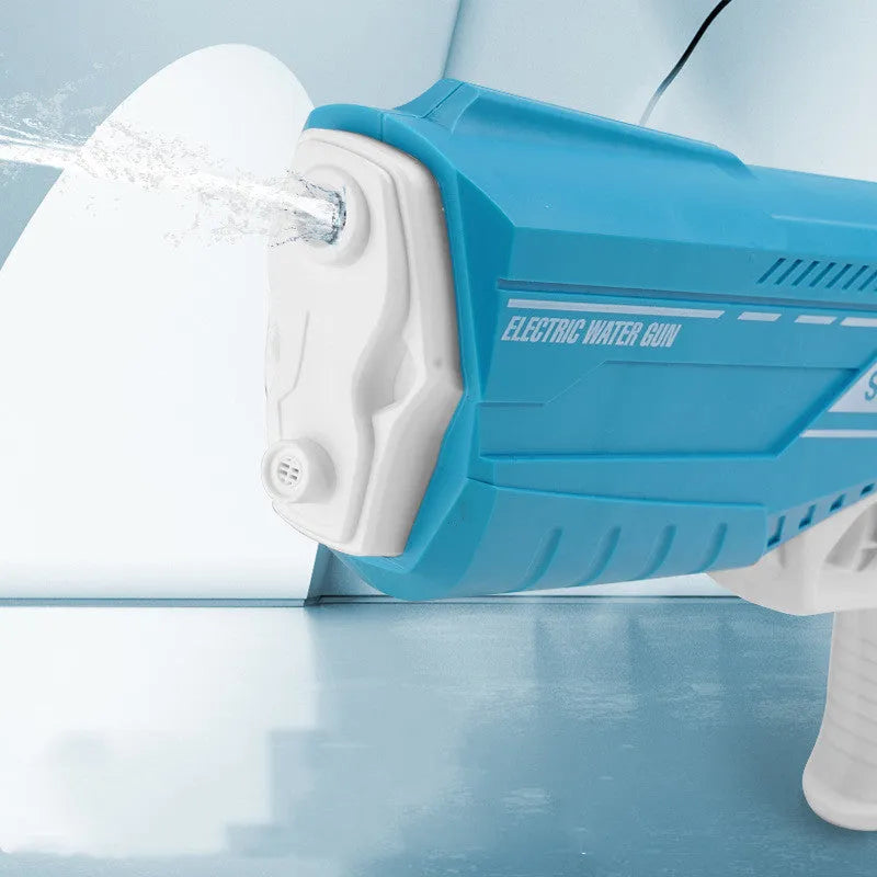 Automatic water feeding electric water gun toy for children aged 7-14, blue colour, with USB charging cable and goggles