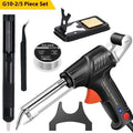 Black G102 soldering gun with integrated light for electronics repair, alloy construction