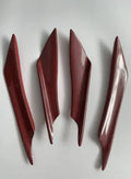 Carbon fibre pattern bumper blade air knife kit for automotive installation