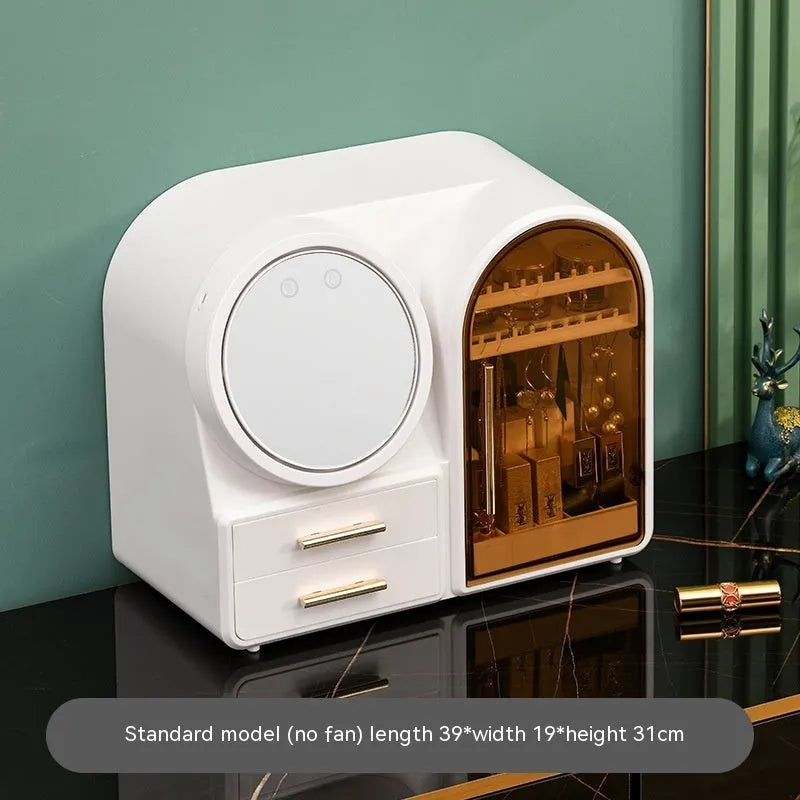 Plastic cosmetic storage rack in modern simplicity style with 35-litre capacity for lipsticks and skincare products