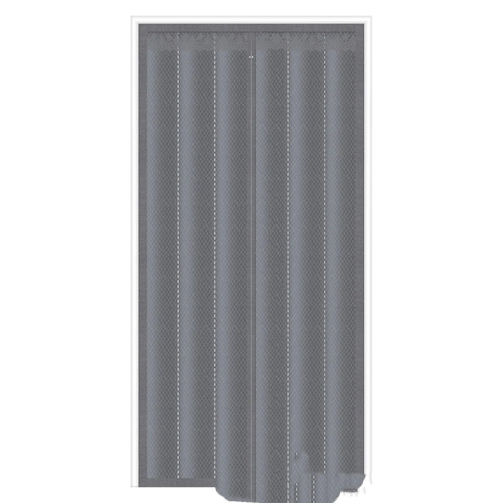 New Chinese style cotton Oxford cloth door curtain with long magnetic strip for draught proofing.