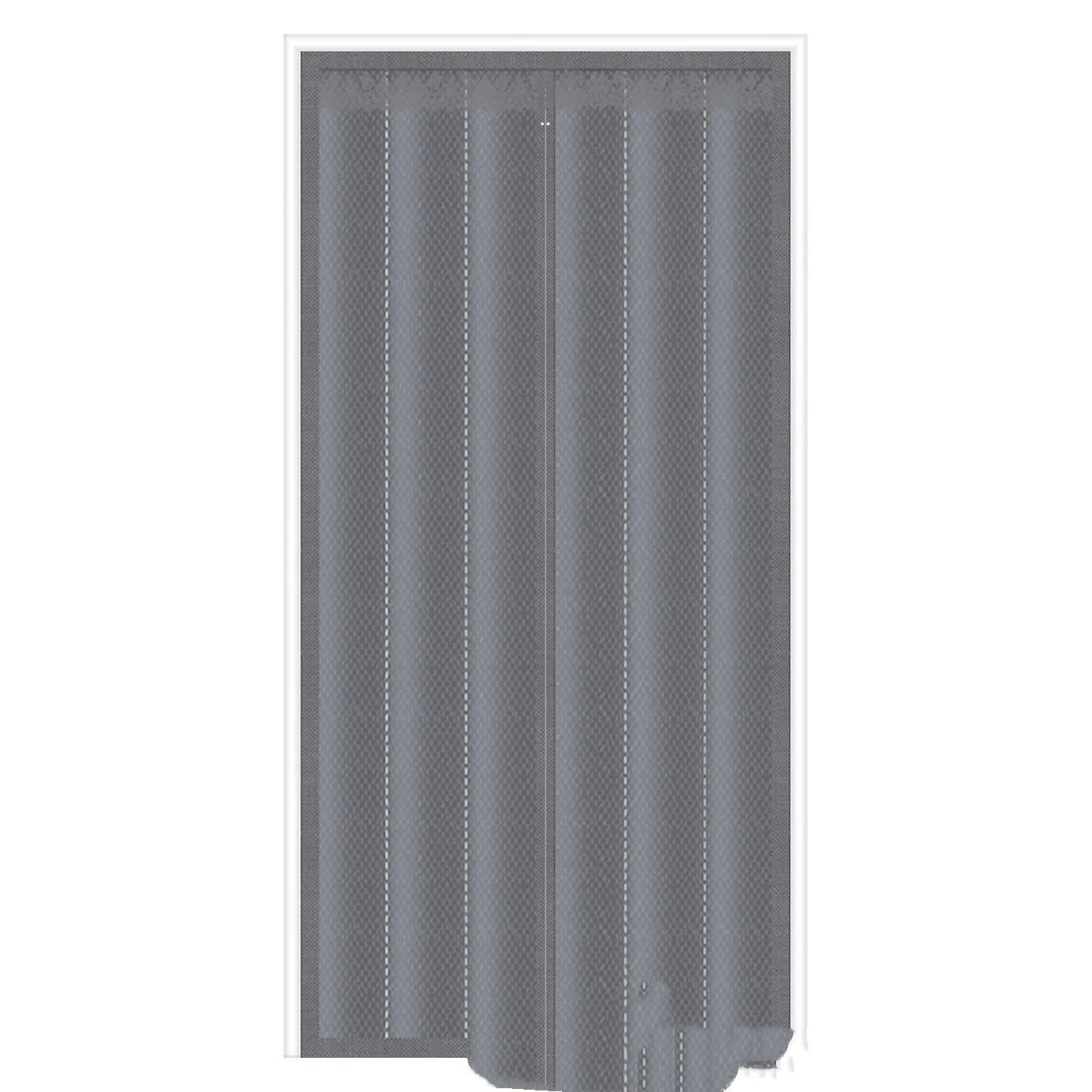 New Chinese style cotton Oxford cloth door curtain with long magnetic strip for draught proofing.