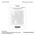 Today's Happy Series Message Sticky Notes pad with themed cover showing 30 writing paper sheets