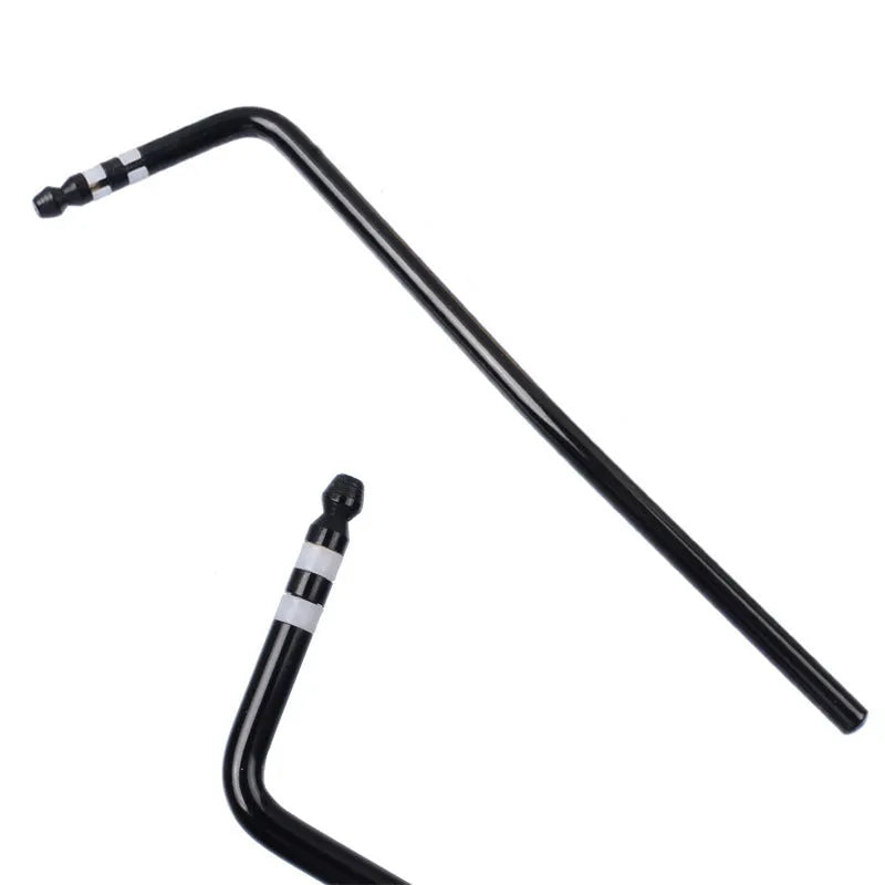 Direct plug-in metal tremolo arm for guitar in black, blue, gold, and silver colour options.