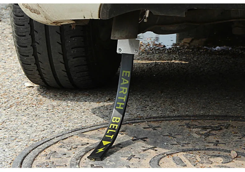 Black car electrostatic belt grounding chain with 370mm length for vehicle static discharge