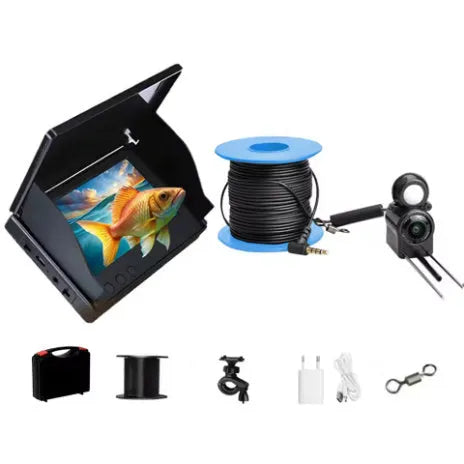 4.3-inch fish finder underwater camera with wide angle lens on IPS screen display