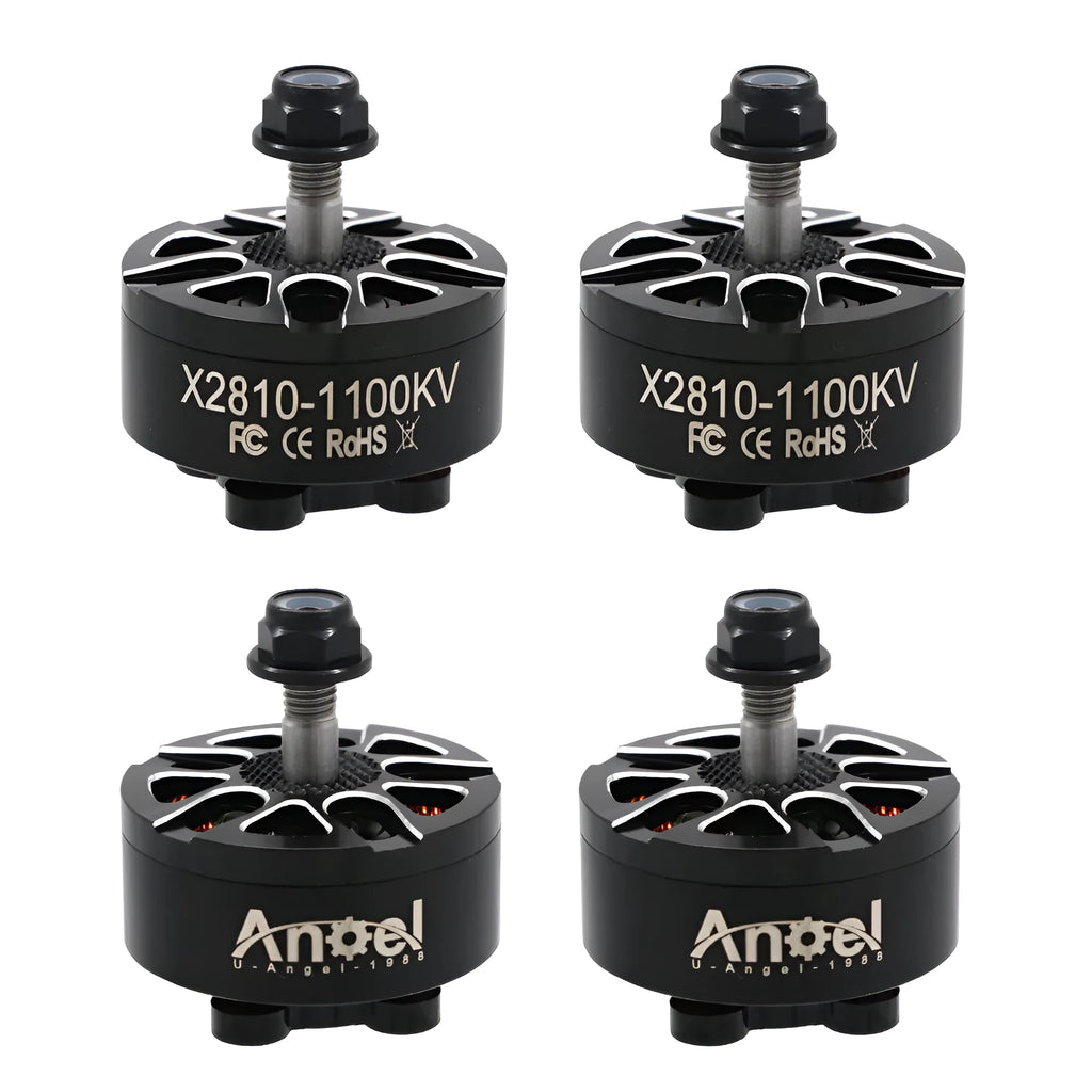 X2810 multi-axis flight motor with metal housing, available in 900KV 1100KV 1500KV options