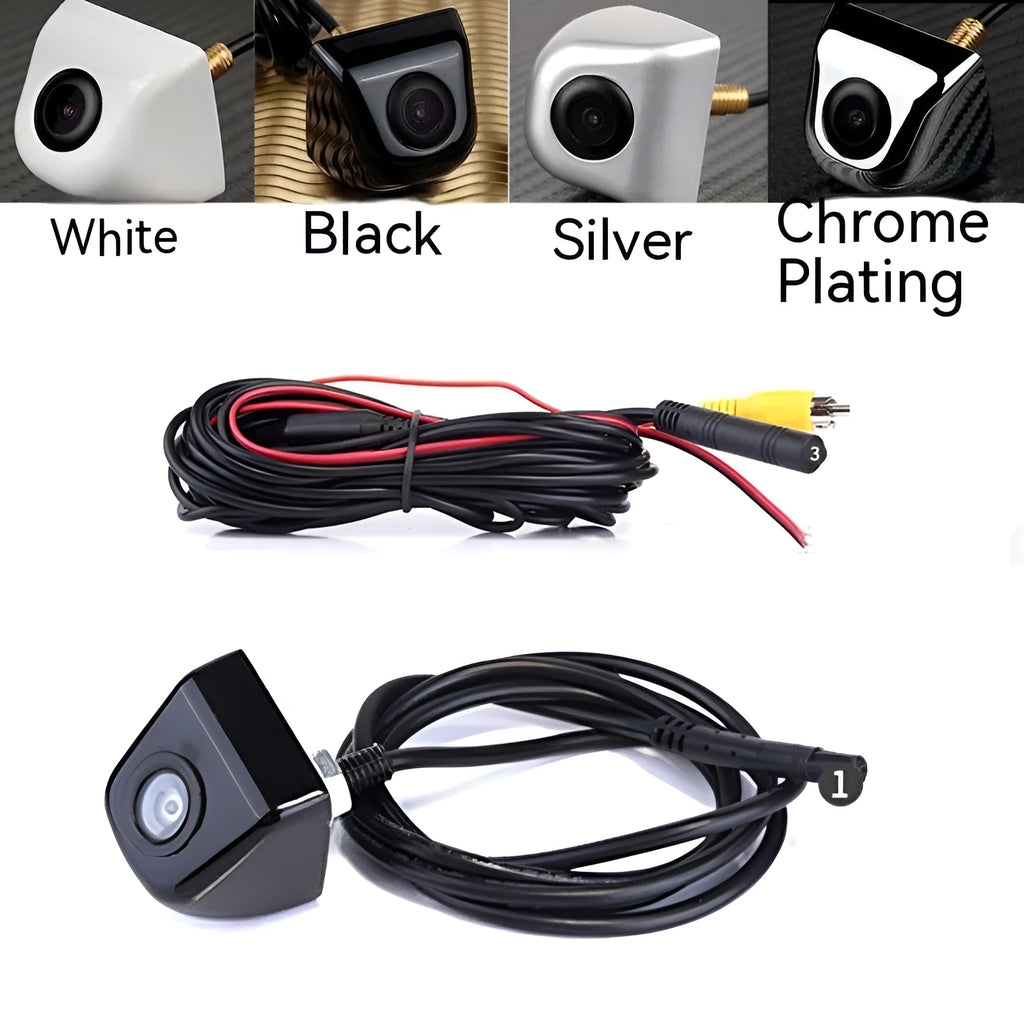 Screw plug-in HD car night vision waterproof rearview camera in metal shell
