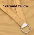 2x2.5m square Oxford cloth sail shade accessory kit in beige for courtyard sunshade and rainproof use