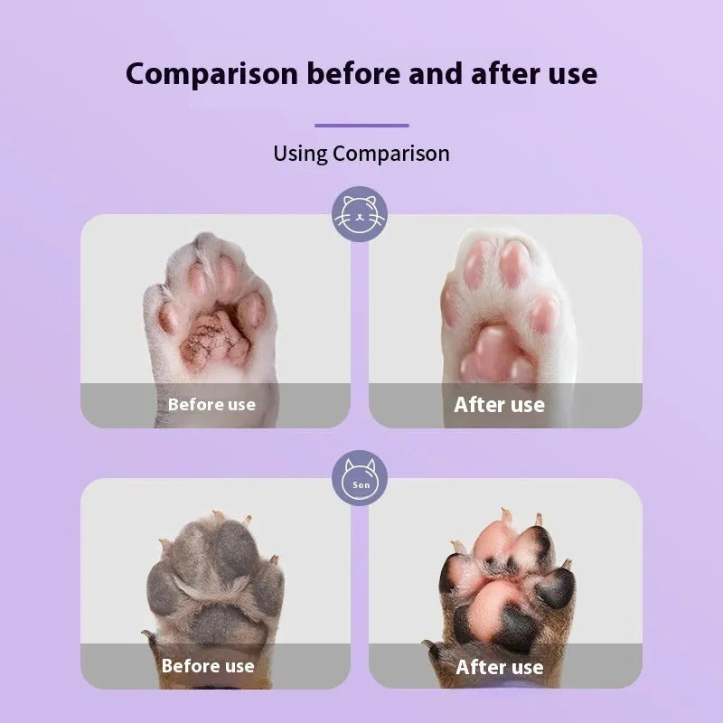 40g pet foot cream container with Brazil palm wax formula for cat and dog claw lubrication