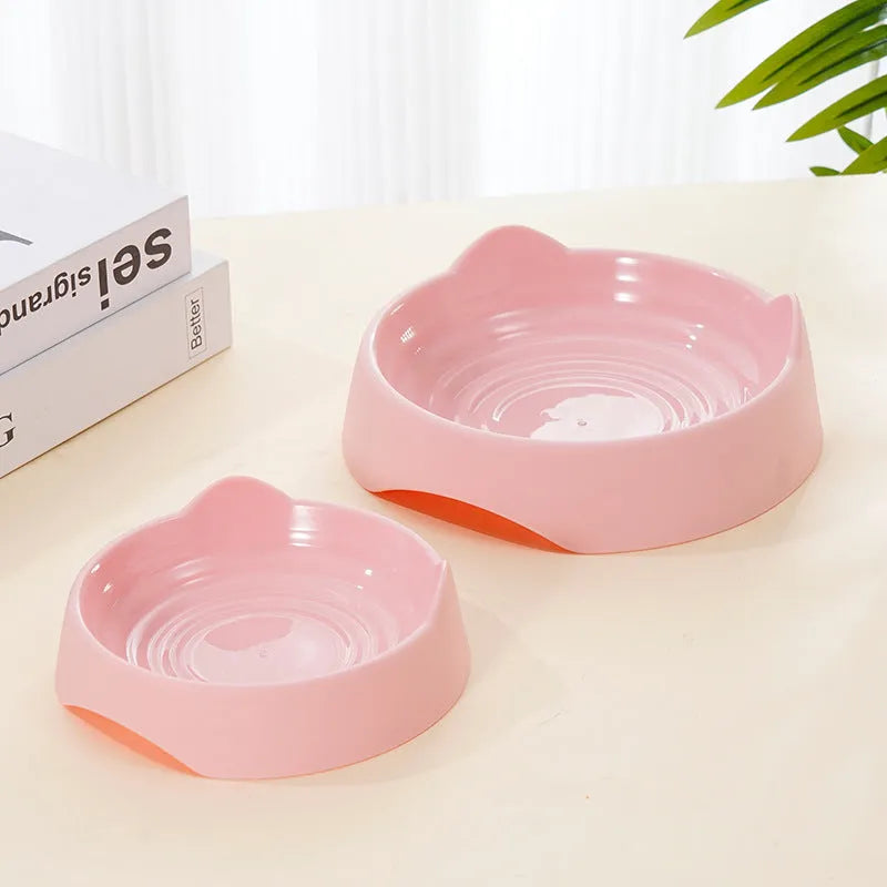 Blue ceramic dog slow feeder bowl with four puzzle maze cups for slowing fast eaters