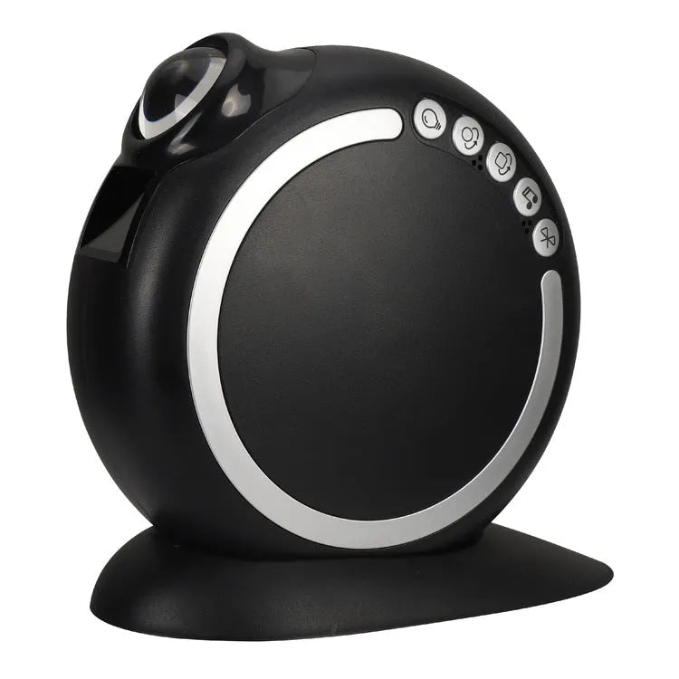 Bluetooth LED projection atmosphere light in white with RGBW colour output and music sync
