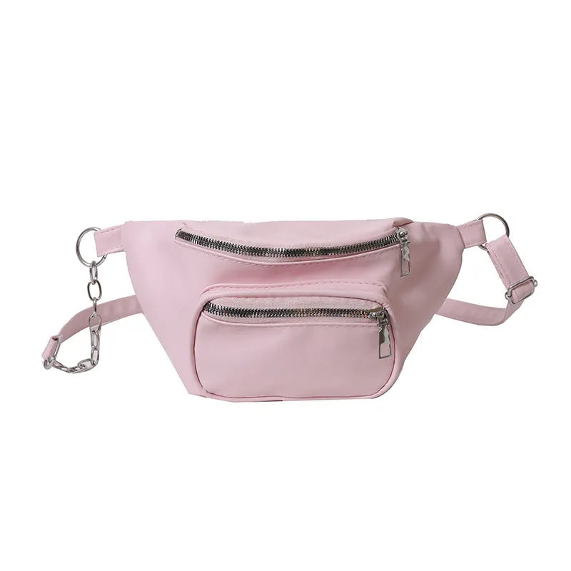 New high-grade versatile large capacity PU shoulder bag for women with chain detail, black colour, urban simple style