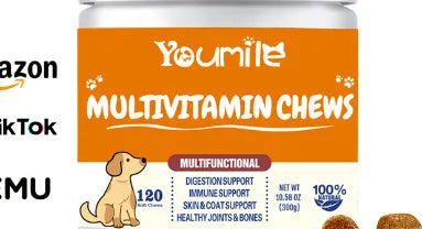 Pet vitamin multifunctional health care supplement for dogs 300g net content in OEM flavour