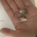 Women's geometric shell earrings in rectangular shell or square panther retro designs