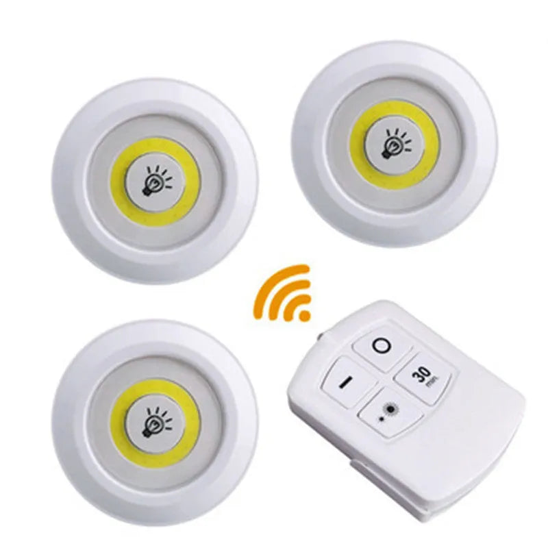 Dimmable LED light box set with remote control, three night lights, 5W cold warm white
