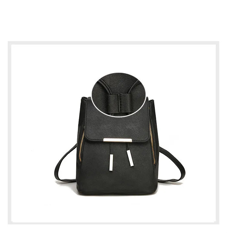 Women's PU leather anti-theft school backpack with top-handle, wear-resistant, 20-35 litre capacity, beige colour