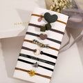 Hair rope holster hair ring in green, pink, and red colours, Japanese Korean style design