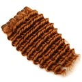 100g deep wave human hair bundle brown colour available in sizes 8 to 26 inches