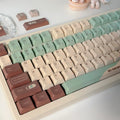 CAP adaptive cross satellite shaft mechanical keyboard keycaps in matcha green theme colour