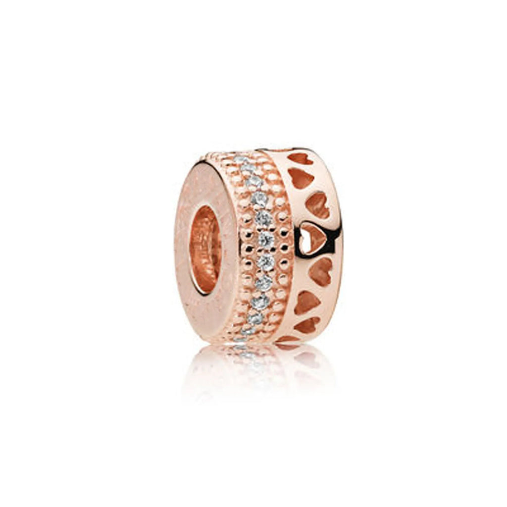 Crystal beaded bracelet with alloy pendant in gold colour