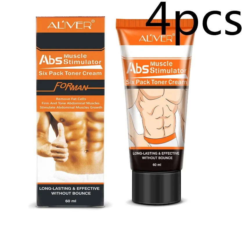 60ml abdominal muscle cream with caffeine in black bottle