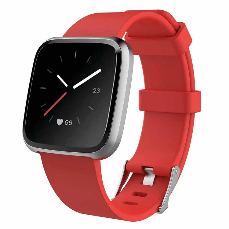 Fitbit Versa Lite replacement wrist strap in large TPE, showing multiple colour options.