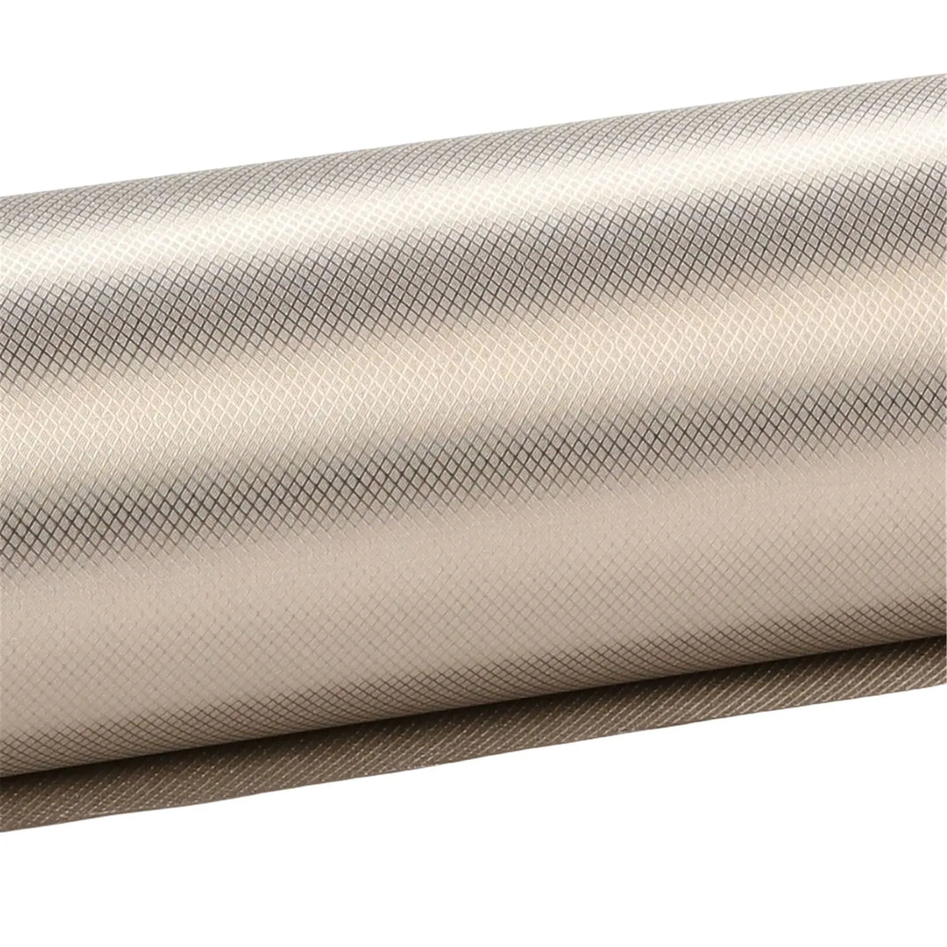 Gray diamond lattice radiation-proof fabric with copper and nickel fibres for RFID signal shielding lining, 1.1m wide