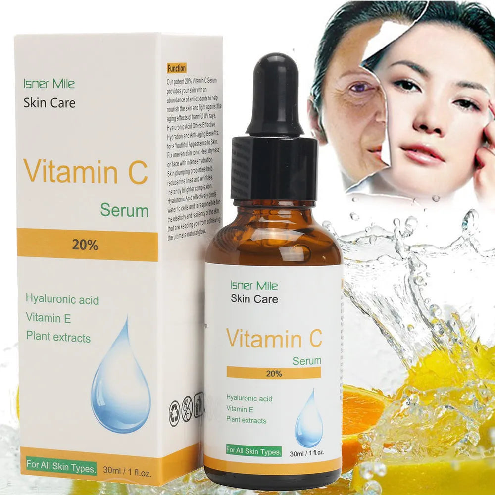 30ml bottle of Vitamin C undiluted skincare essence for brightening uneven skin tone