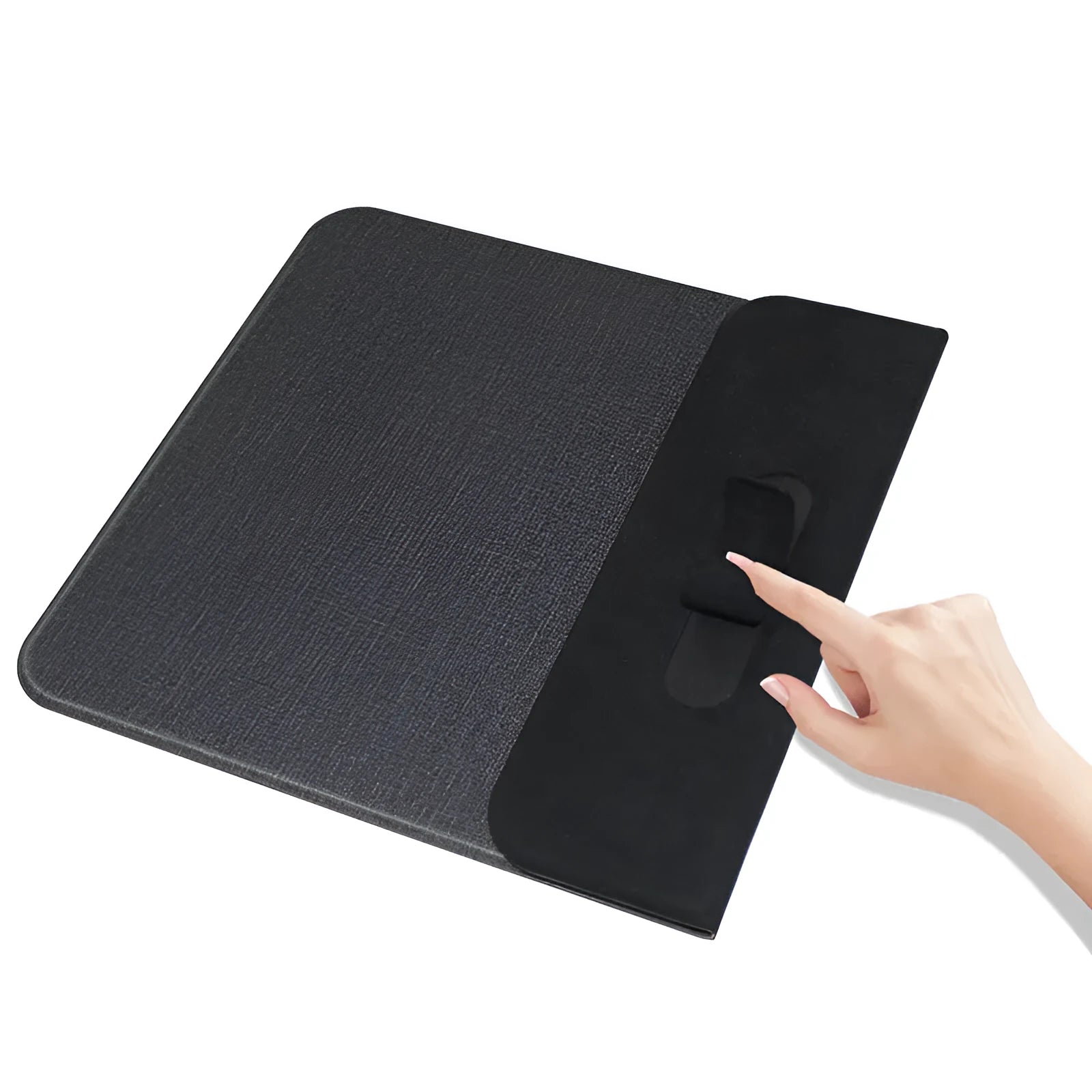Foldable cloth phone holder with wireless charging for smartphones