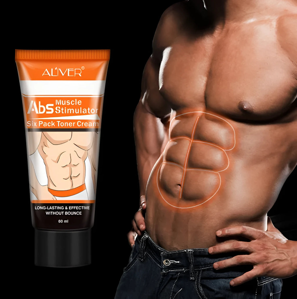 60ml abdominal muscle cream with caffeine in black bottle