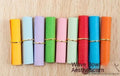 Drift bottle colour wish letter paper scrolls in three sizes with ten colour variety