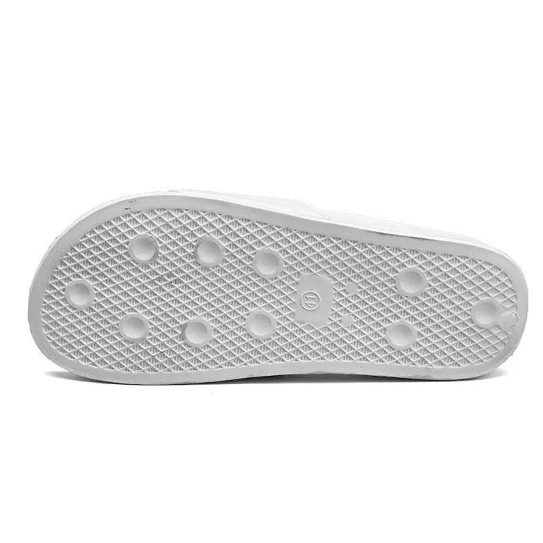 Men's black open-toe slippers with a viscose upper and rubber sole, shown in a large size.