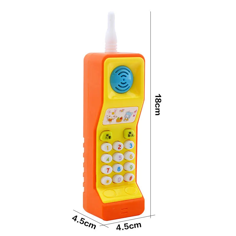 Electric children's educational toy with sound and light features, music cartoon animal design for age 3+