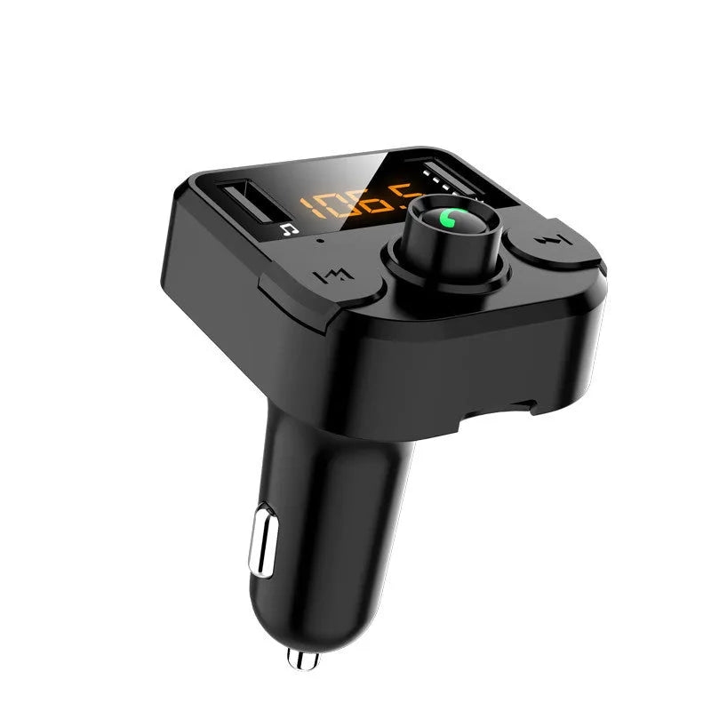 BT36B black car MP3 Bluetooth player with 1.1-inch display and cigarette lighter plug