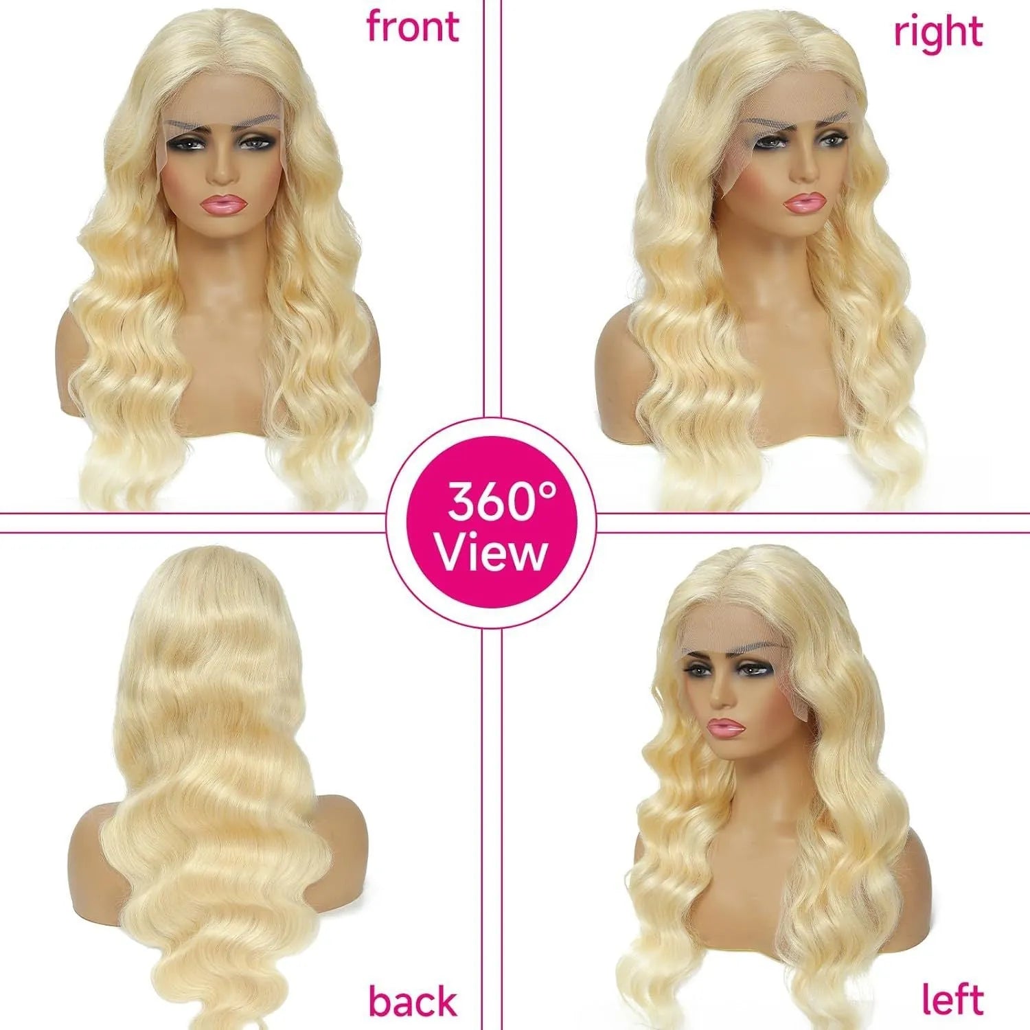Women's synthetic front lace wig with medium-long curly hair in colour M1 539 613.