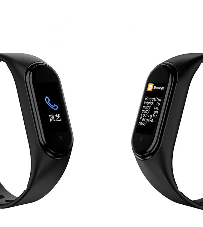 Waterproof multi-function electronic watch 635X smart bracelet sport tonneau shape plastic mirror black dial