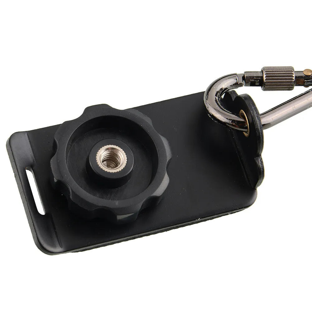 Black professional dual SLR camera strap showing two camera connection points and shoulder padding