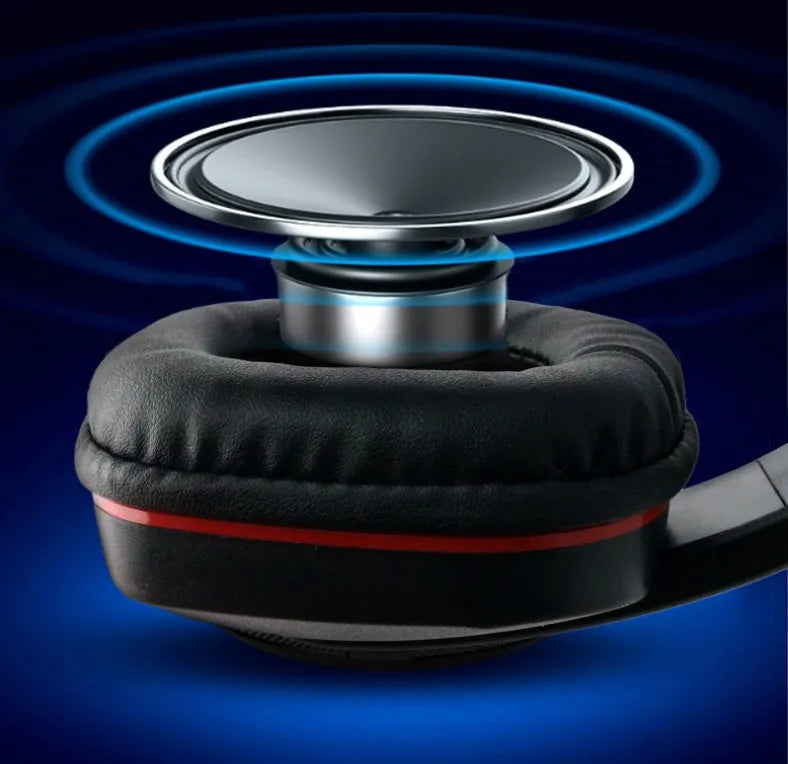 Black wired over-ear gaming headset with 40mm speakers and 1.2 metre cable