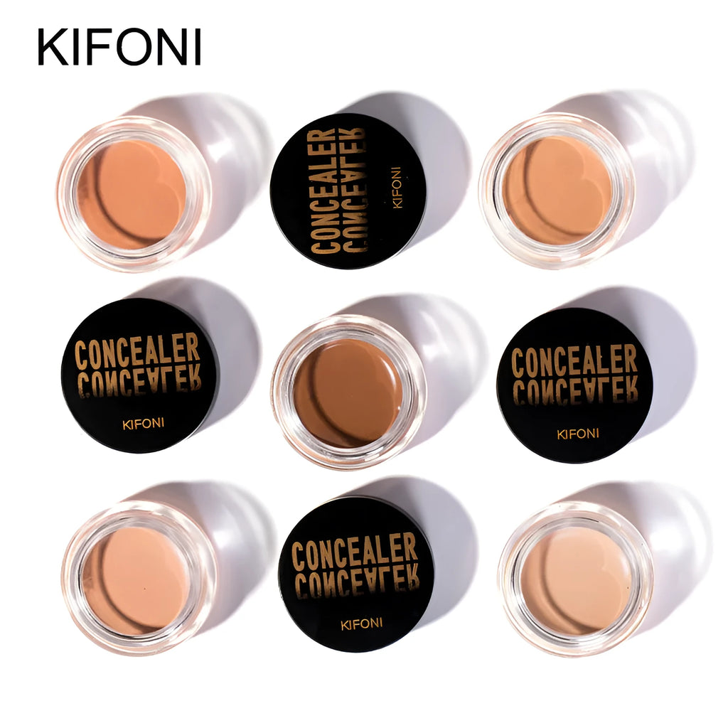 KIFONI Invisible Pore Repairing Cream Concealer in six shades natural to medium honey for eye and acne coverage