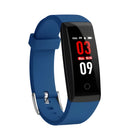 Colour screen smart bracelet with OLED display showing time and activity data