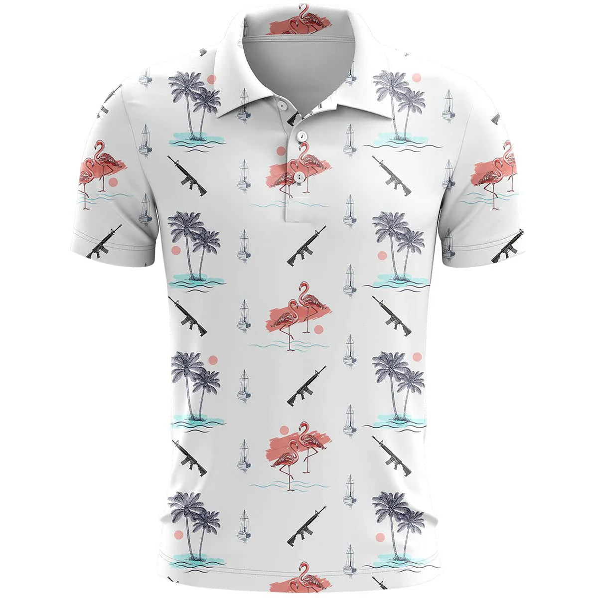 3D printed short sleeve sports top in bird eye cloth fabric showing colour matching pattern and loose fit