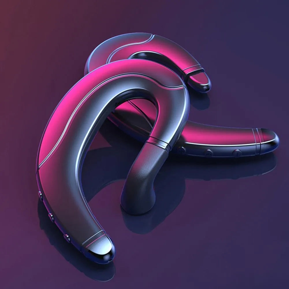 Single ear Bluetooth driving headset in black colour showing monaural design for vehicle communication