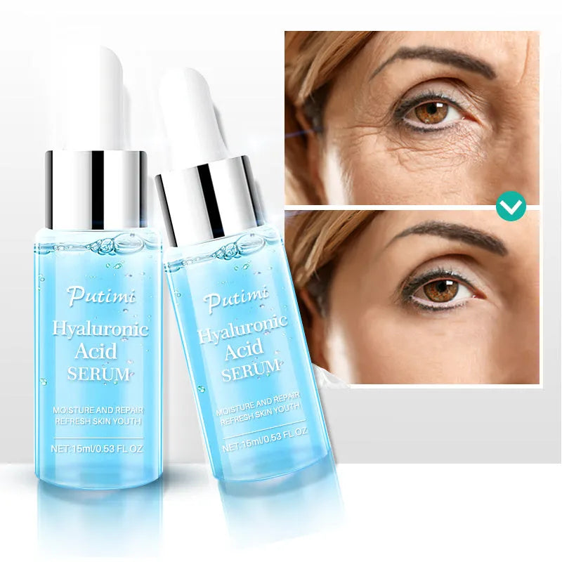Moisturizing Efero serum 15ml blue bottle, 9.7 x 2.6 x 2.6cm facial hydrating treatment