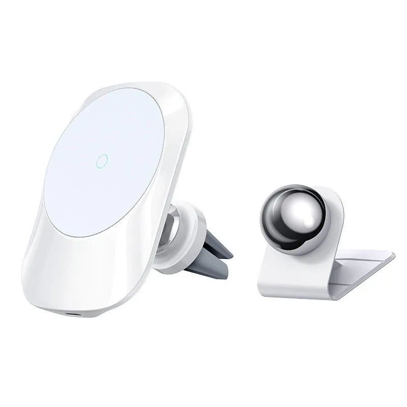 CH-707 magnetic car wireless charging stand with air vent and centre control mounting bases