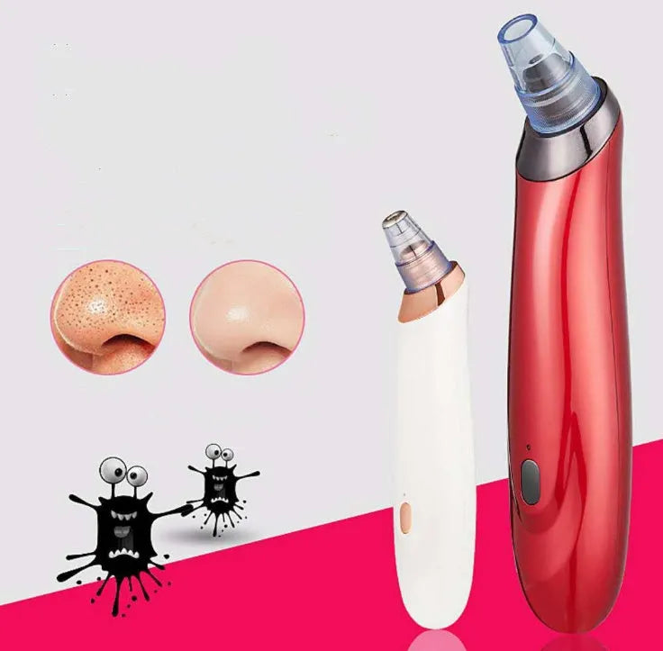 Electric blackhead removal tool in choice of colours with nozzle attachments