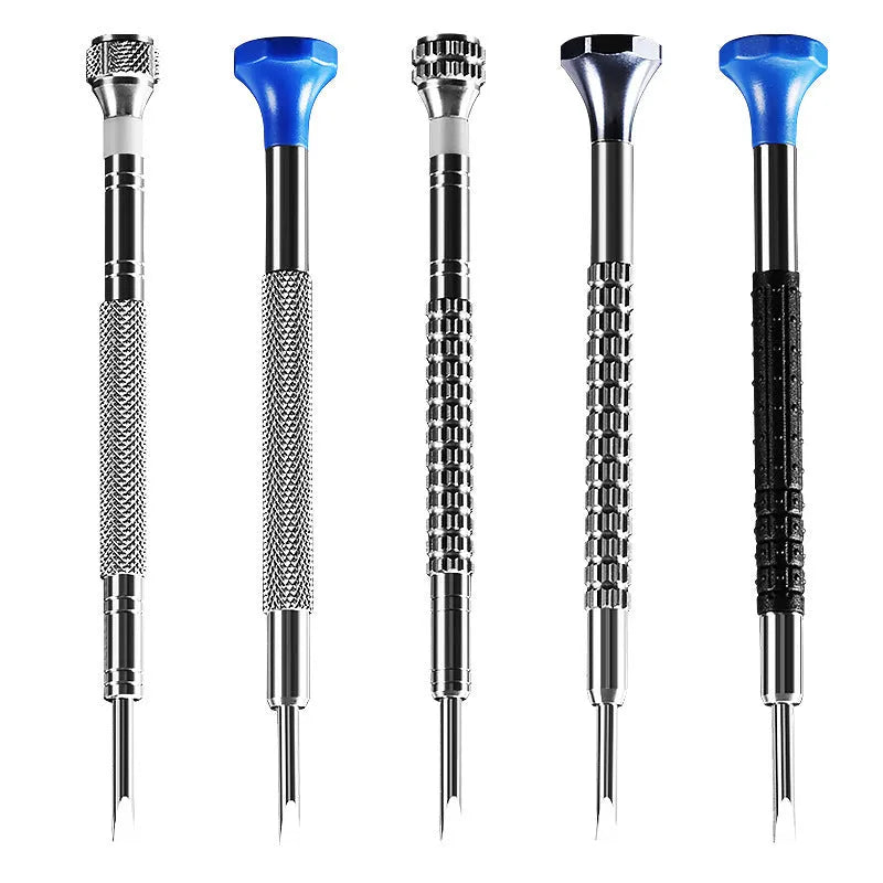 10-piece precision screwdriver set with 20 spare bits for watch and glasses repair