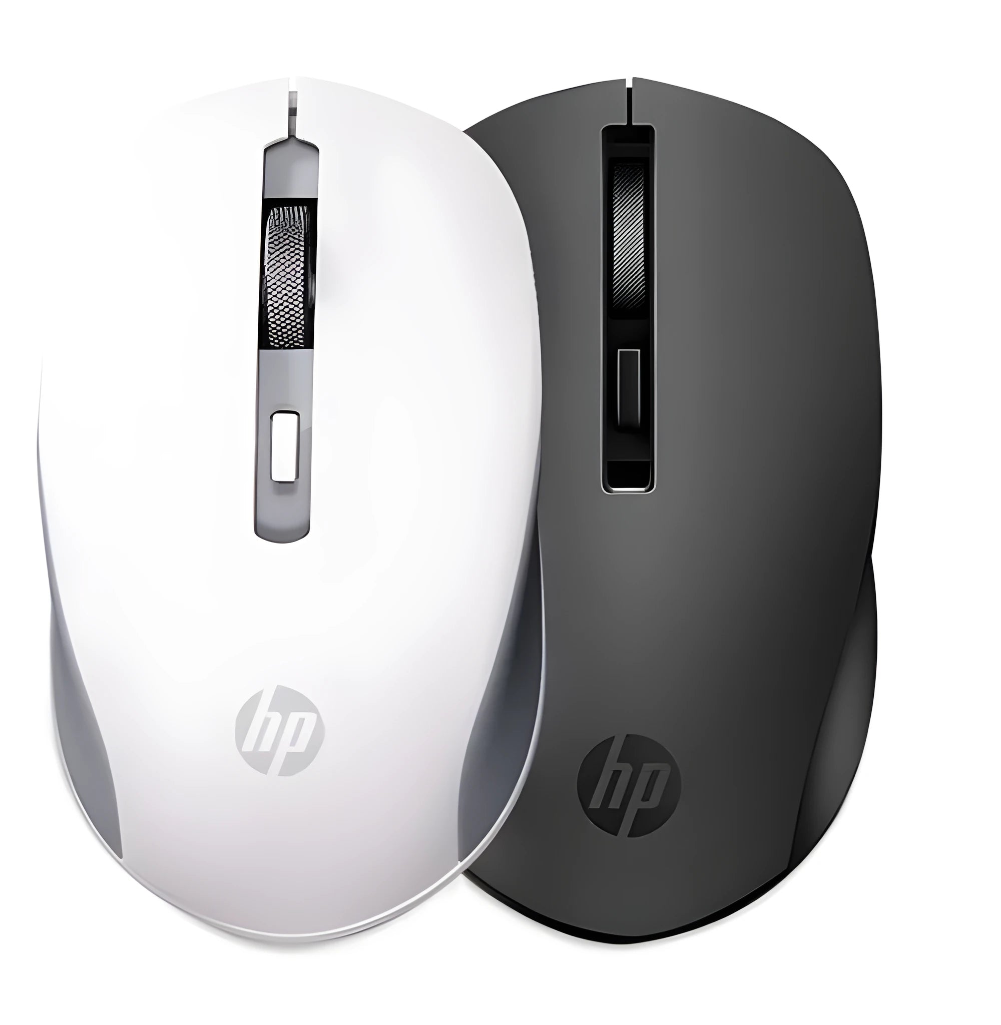 Silent Wireless Mouse with optical sensor, 2.4 GHz connection, available in White, shown on a wooden desk